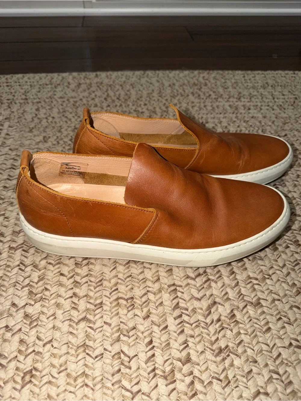 Huckberry Astorflex Wakeflex Patnoflex Casual Tan Leather Slip On Shoe Size 42 9